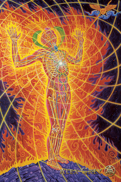 Holy Fire panel I | Alex Grey