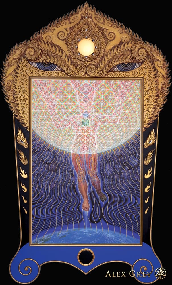 in is composition art Alex Grey Transfiguration