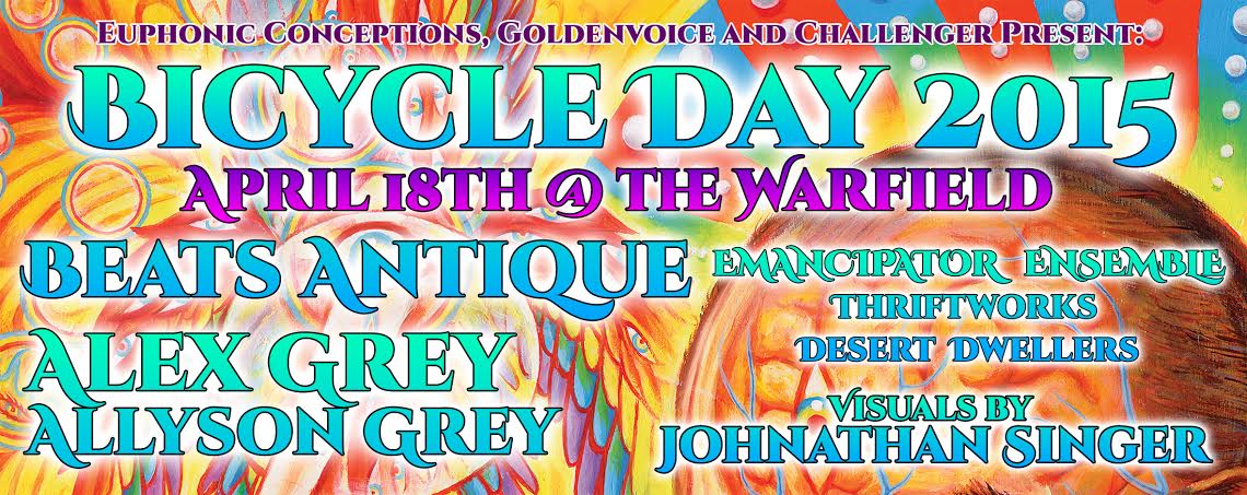 bicycle day warfeild sf alex grey allyson grey beats antique